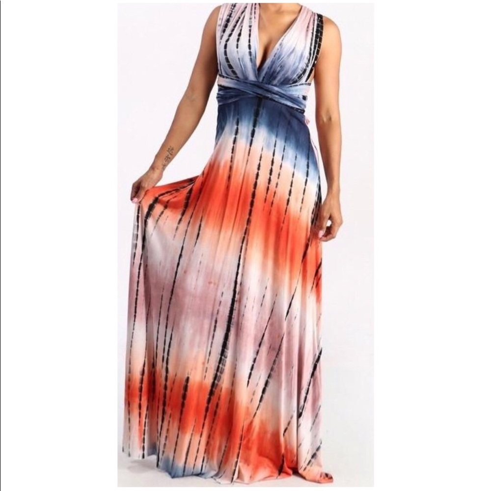 Boho Tie Dye Dress Multi-way Dress